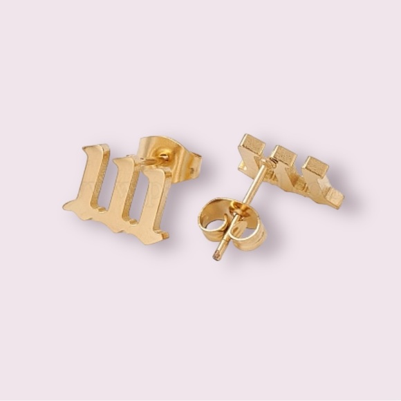 111 ANGEL NUMBER EARRINGS 111 - Picture 2 of 2